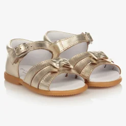Childrens Classics Sandals|Sandals*Girls Gold Leather Sandals