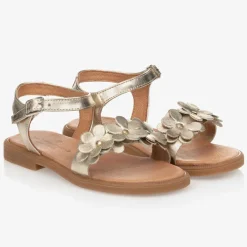 Childrens Classics Sandals|Sandals*Girls Gold Leather Sandals