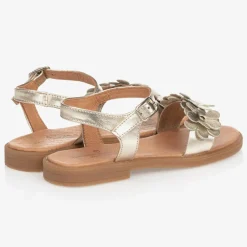 Childrens Classics Sandals|Sandals*Girls Gold Leather Sandals