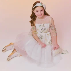 Childrens Classics Bar Shoes|Bar Shoes*Girls Gold Leather Shoes