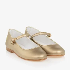 Beatrice amp; George Pumps & Ballerinas|Pumps & Ballerinas*Girls Gold Mary Jane Pumps