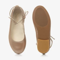 Bonpoint Pumps & Ballerinas|Pumps & Ballerinas*Girls Gold Patent Leather Ballerina Shoes