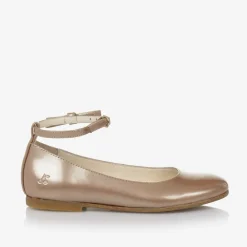 Bonpoint Pumps & Ballerinas|Pumps & Ballerinas*Girls Gold Patent Leather Ballerina Shoes