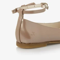 Bonpoint Pumps & Ballerinas|Pumps & Ballerinas*Girls Gold Patent Leather Ballerina Shoes