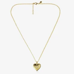 Little Star Jewellery*Girls Gold Plated Personalised Heart Locket (38cm)
