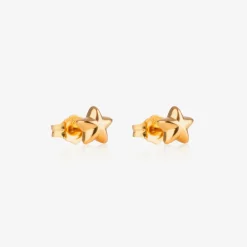 Little Star Jewellery*Girls Gold Plated Star Earrings