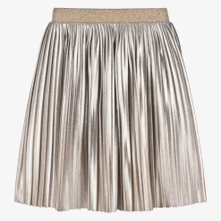 Childrensalon Occasions Skirts*Girls Gold Pleated Skirt