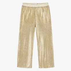 EIRENE Trousers*Girls Gold Plissé Trousers