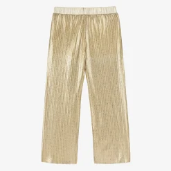 EIRENE Trousers*Girls Gold Plissé Trousers