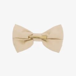 A Dee Hair Accessories*Girls Gold Satin Bow Hair Clip (13cm)