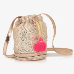 Billieblush Bags*Girls Gold Sequin Handbag (20cm)