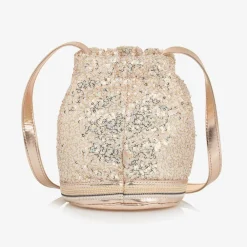 Billieblush Bags*Girls Gold Sequin Handbag (20cm)