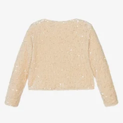 NAME IT Tops*Girls Gold Sequinned Cardigan