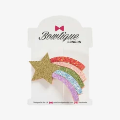 Bowtique London Hair Accessories*Girls Gold Shooting Star Hair Clip (7.5cm)