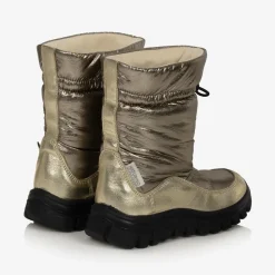 Naturino Snow Boots|Snow Boots*Girls Gold Waterproof Snow Boots