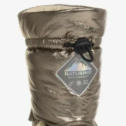 Naturino Snow Boots|Snow Boots*Girls Gold Waterproof Snow Boots