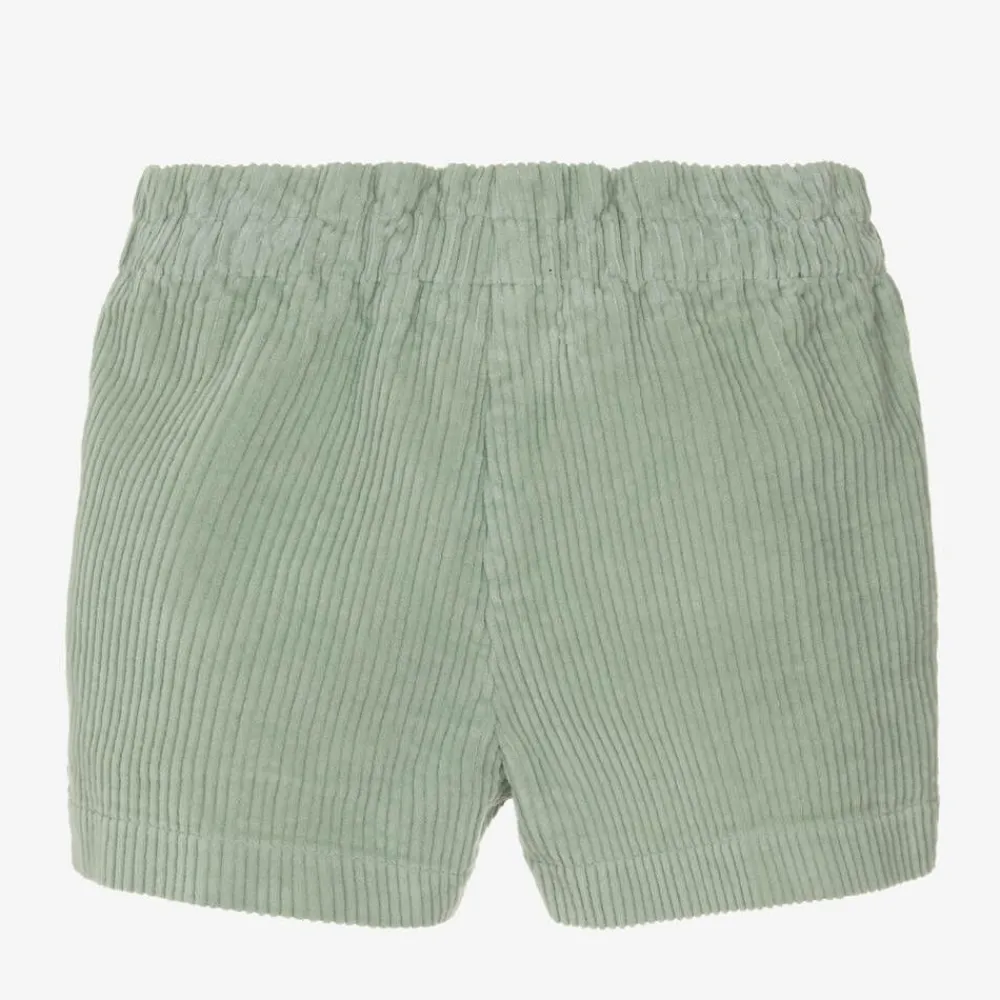 Il Gufo Shorts*Girls Green Corduroy Shorts