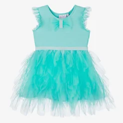 Rachel Riley Costumes*Girls Green Cotton & Tulle Dress
