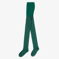 Molo Tights*Girls Green Cotton Glitter Tights Aventurine