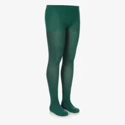 Molo Tights*Girls Green Cotton Glitter Tights Aventurine