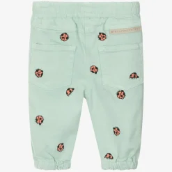 Stella McCartney Kids Trousers|Trousers*Girls Green Denim Ladybug Jeans