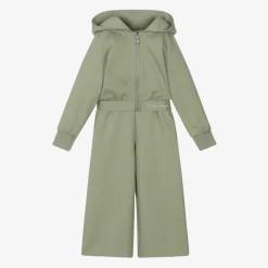 Calvin Klein Tracksuits*Girls Green Hooded Zip-Up Tracksuit