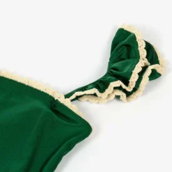 Zimmermann Swimwear*Girls Green Ruffle Swimsuit Emerald