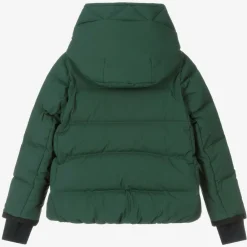 Moncler Enfant Snowwear*Girls Green Suisses Down Ski Jacket