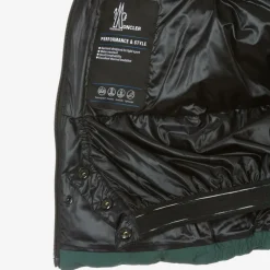 Moncler Enfant Snowwear*Girls Green Suisses Down Ski Jacket