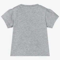 Moncler Enfant Tops|Tops*Girls Grey Cotton Ballerina Bear T-Shirt
