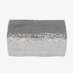 Boboli Scarves*Girls Grey Knitted Snood