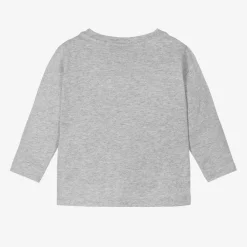 Stella McCartney Kids Tops*Girls Grey Marl Organic Cotton Horse Top