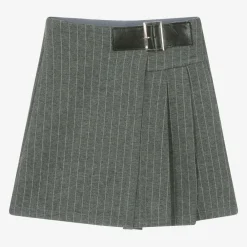 iDO Junior Skirts*Girls Grey Pinstripe Skort
