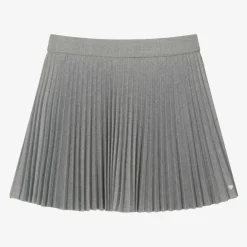 Tartine et Chocolat Skirts*Girls Grey Pleated Skirt