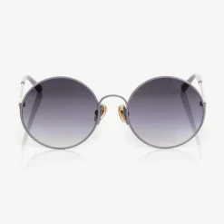 Chloé Clothing Accessories*Girls Grey Round Sunglasses