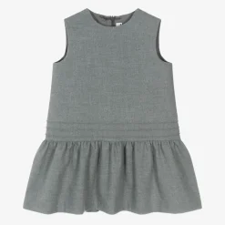 Il Gufo Dresses*Girls Grey Sleeveless Dress