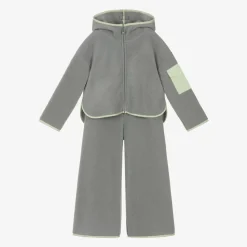 Il Gufo Tracksuits*Girls Grey Wide Leg Tracksuit