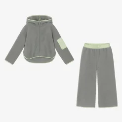 Il Gufo Tracksuits*Girls Grey Wide Leg Tracksuit
