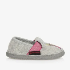 Giesswein Slippers|Slippers*Girls Grey Wool Princess Slippers