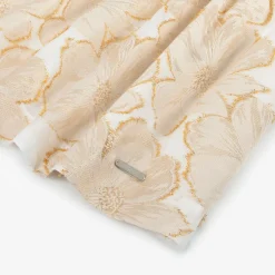 Jessie and James London Dresses*Girls Ivory & Gold Floral Jacquard Dress
