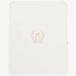 Beau KiD Babysuits*Girls Ivory & Pink Cotton Babysuit Set