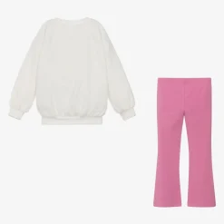 Nike Outfit Sets*Girls Ivory & Pink Leggings Set