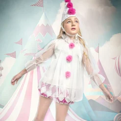 Tutu du Monde Costumes|Shorts*Girls Ivory & Pink Sequin Harlequin Shorts