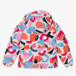Joyday Coats & Jackets*Girls Ivory & Pink Showerproof Puffer Coat