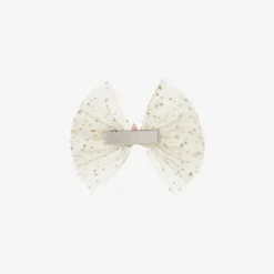 Bowtique London Hair Accessories*Girls Ivory & Gold Hair Clip (10cm)