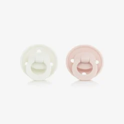 Elodie Sleeping Accessories*Girls Ivory & Pink Binky Bundle Dummies (2 Pack) PowderPink