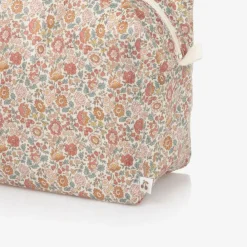 Bonpoint Bags*Girls Ivory & Pink Floral Wash Bag (23cm)