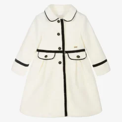 Patachou Coats & Jackets*Girls Ivory Bouclé Coat
