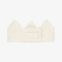 Jamiks Hair Accessories*Girls Ivory Bouclé Fleece Crown Headband