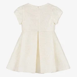 Lapin House Dresses*Girls Ivory Bow & Sequin Dress